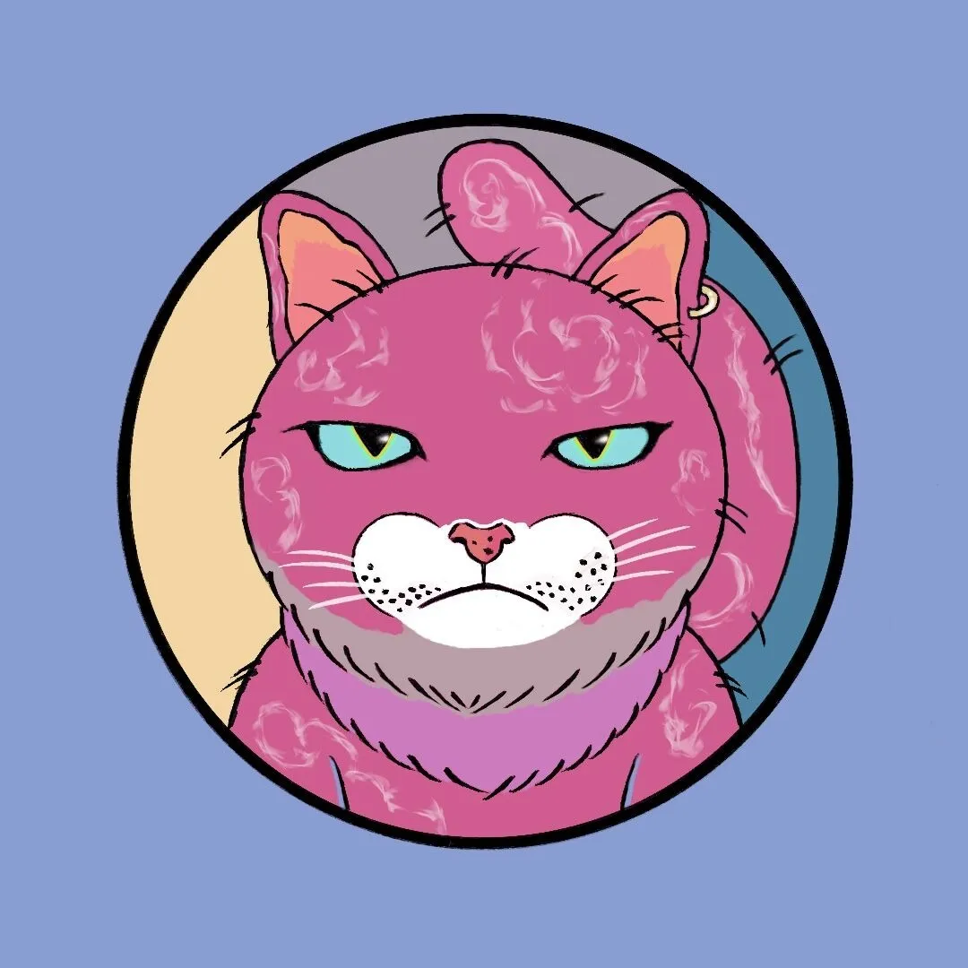 デジタルアート猫キャラ#3 / Paris macaroon ¥1,500 税込